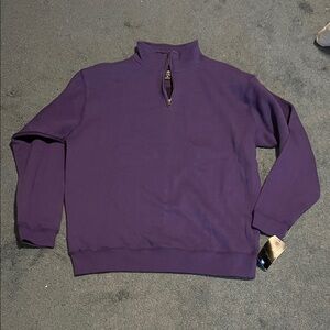 Top of the World purple quarter zip XL